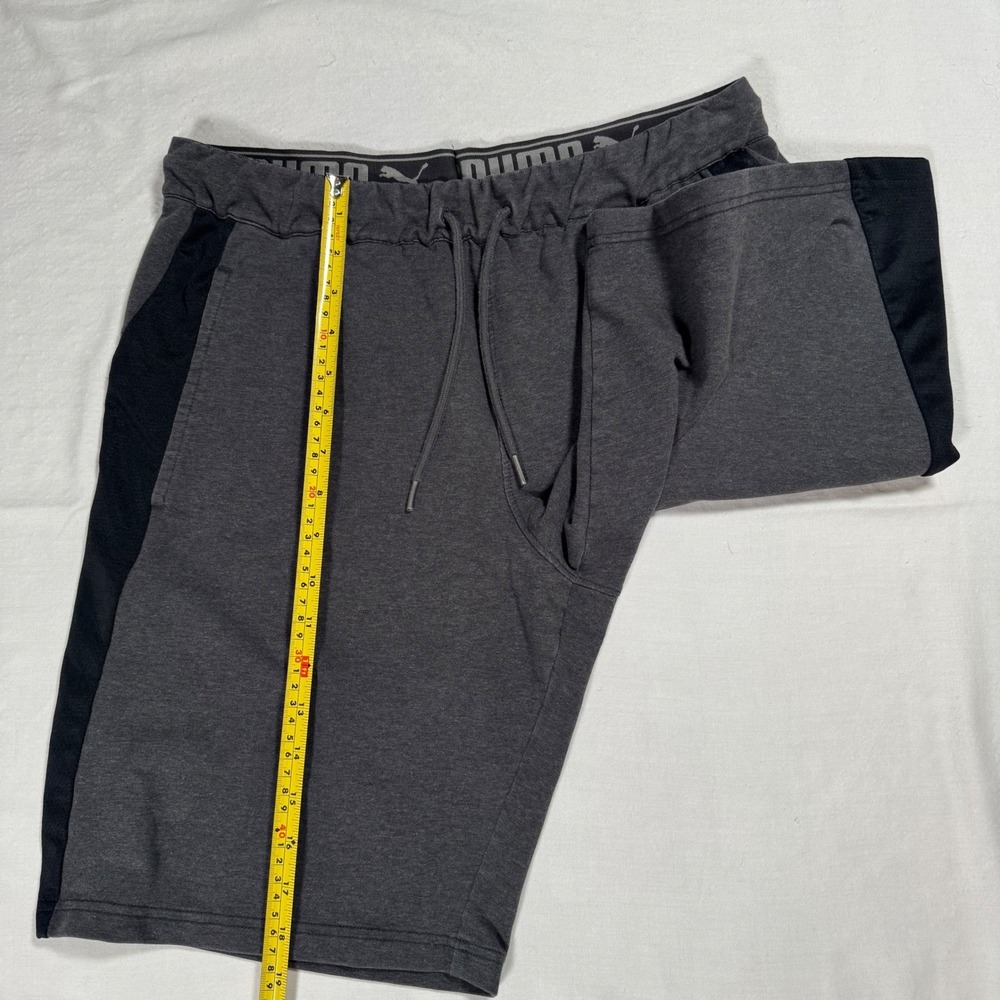 Puma Mens Athletic Shorts Set of 2 Grey Charcoal Black Size Medium Activewear - Picture 8 of 8